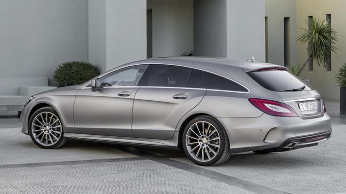 Η Mercedes CLS Shooting Break προσφέρει μεγαλύτερη ευχρηστία από την έκδοση Coupe, χάρη στο διευρυμένο πορτμπαγκάζ, η χωρητικότητα του οποίου ανέρχετα